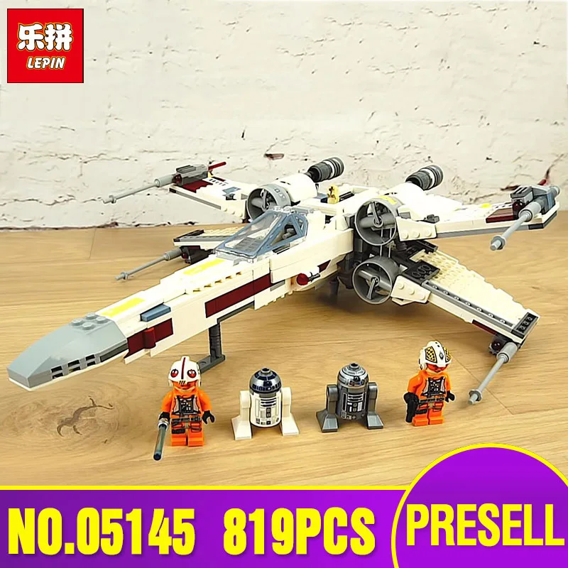 Lepin 05145 Star Plan Series The Legoinglys 75218 X-wing Star Plan Fighter Building Blocks Bricks Toys Christmas Birthday Gifts 2015 the plan