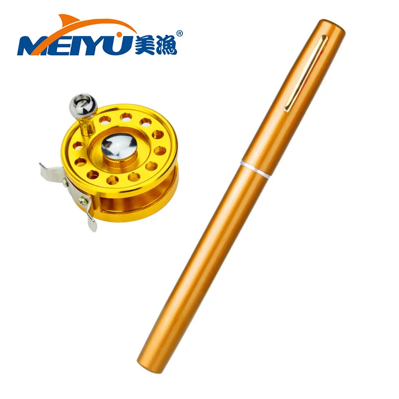 EMMROD The New Golden Flywheel 1.4 M C + Portable Pen Rod Mini Ice Fishing Rod Fishing Fishing Rod On A Raft