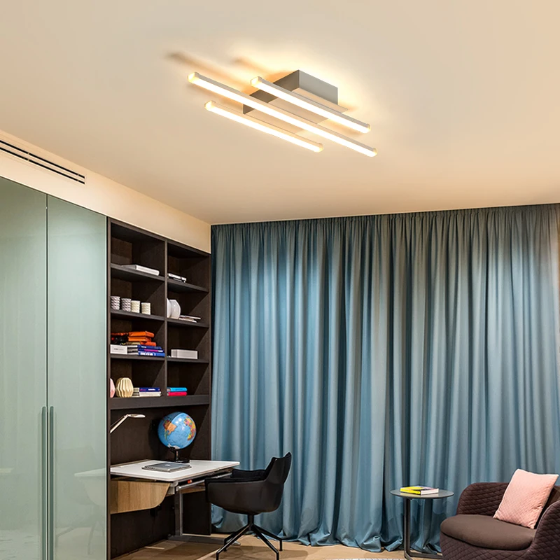 CUICAN nuevo rectángulo moderno luz LED de techo para habitación dormitorio iluminación AC85-265V de montaje en superficie de techo de la lámpara