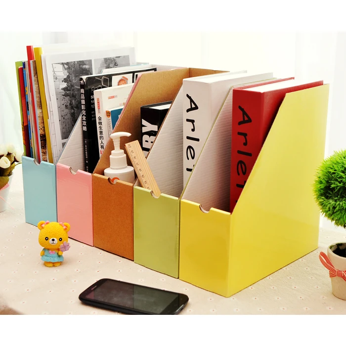 Diy paper storage box desktop storage box Small magazine storage box