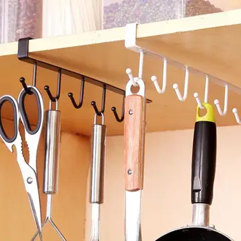 

Hot Kitchen Storage Rack Cupboard Hanging Hook Hanger Chest Organizer Mug Holder