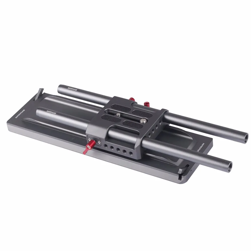 

WARAXE 12 inch ARRI Standard Dovetail with Safety Catch + ARRI Quick Release Plate +2x15mm Length 300mm Aluminum Alloy Rail Rods
