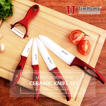 Циркониевый керамический набор ножей, кухонный нож для очистки овощей " 4" " 6" дюймов+ Овощечистка+ Чехлы, красивые подарки, инструменты для приготовления пищи