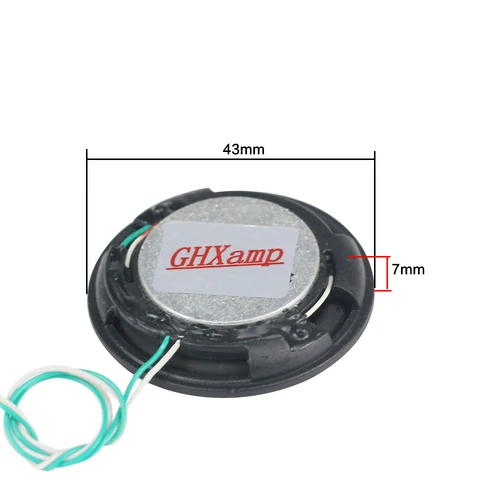 GHXAMP 1.5 인치 8OHM 6W 풀 레인지 초박형 스피커 유닛, 데스크탑베이스 진동 다이어프램 2 개 3