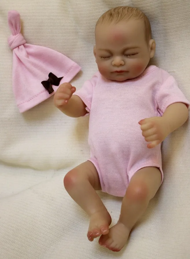 25 см полный силиконовые Vinly Bebe кукла Boneca Reborn реалистичные куклы для девочек, игрушки в подарок на день рождения