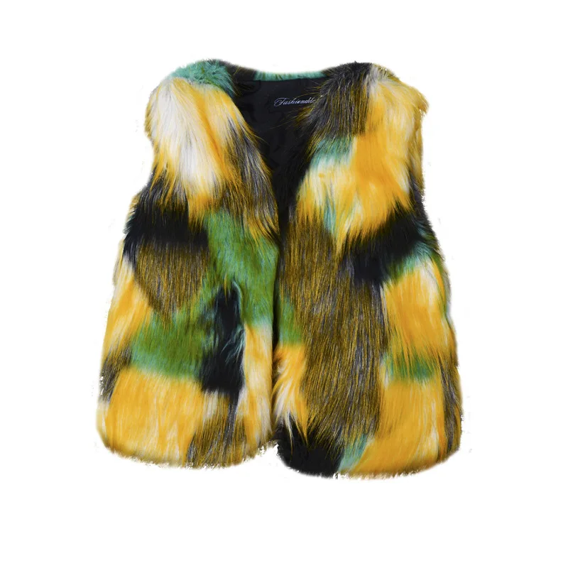 

Children faux fur vest fashion girls fur vest toddler girl winter clothes big boy fur coat jacket baby girl winter clothes