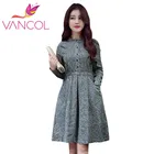 Save 22.13 on Vancol 2016 Fashion Women Summer Spring Tropical Dress Floral Print Elegant Vestidos Long Sleeve Casual Dresses Women Plus Size