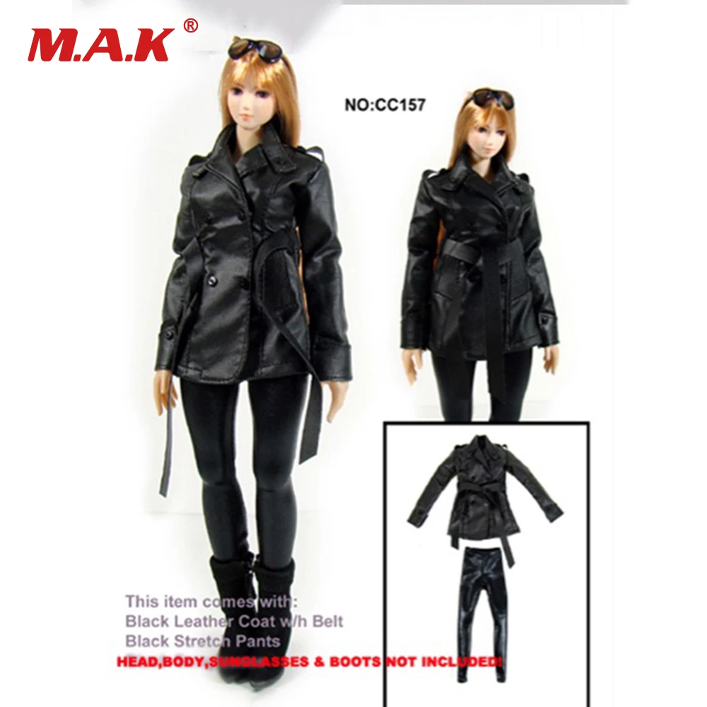 1/6 масштаб женские пикантные PH UD 4,0 Black кожаный жилет одежда комплект 12 ''женский фигурку куклы и игрушки аксессуары
