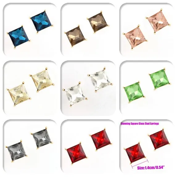 pintu square earrings