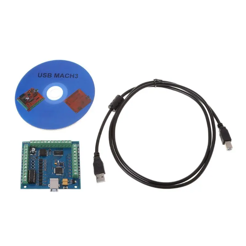12 24 В CNC MACH3 USB 4 оси 100 кГц шаговый контроллер движения карты Breakout Board|Драйвер