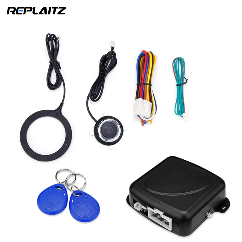 Car Anti theft System Engine Push Start Stop Button RFID Lock Ignition