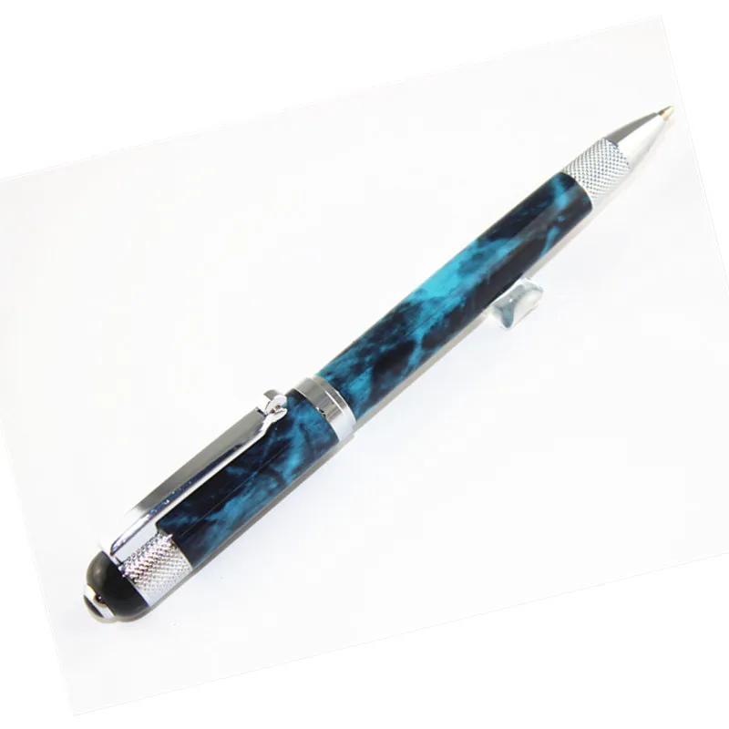 MONTE MOUNT металлическая шариковая ручка с синим мрамором, роскошная чернильная ручка черного и серебристого цвета на заказ, гравировка, бизнес, креативный подарок - Цвет: 03