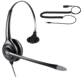 

Professional call center headset RJ9 plug with Quick Disconnect Cable For AVAYA 1600,9600 Series, Yealink,Grandstream,Snom Phone
