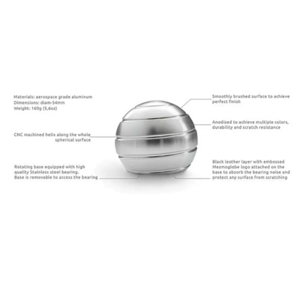 Настольная декомпрессионная вращающаяся сферическая гироскоп настольная игрушка-Непоседа Оптическая иллюзия струящаяся пальчиковая игрушка для взрослых