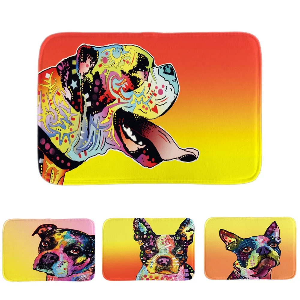 Buy Lovely Boxer Series II Door Mats Colorful Pet Dogs