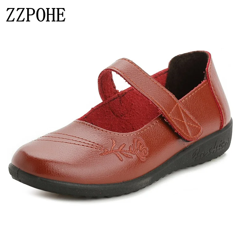 ZZPOHE 2018 весенняя женская обувь модные повседневные туфли для мам Нескользящие