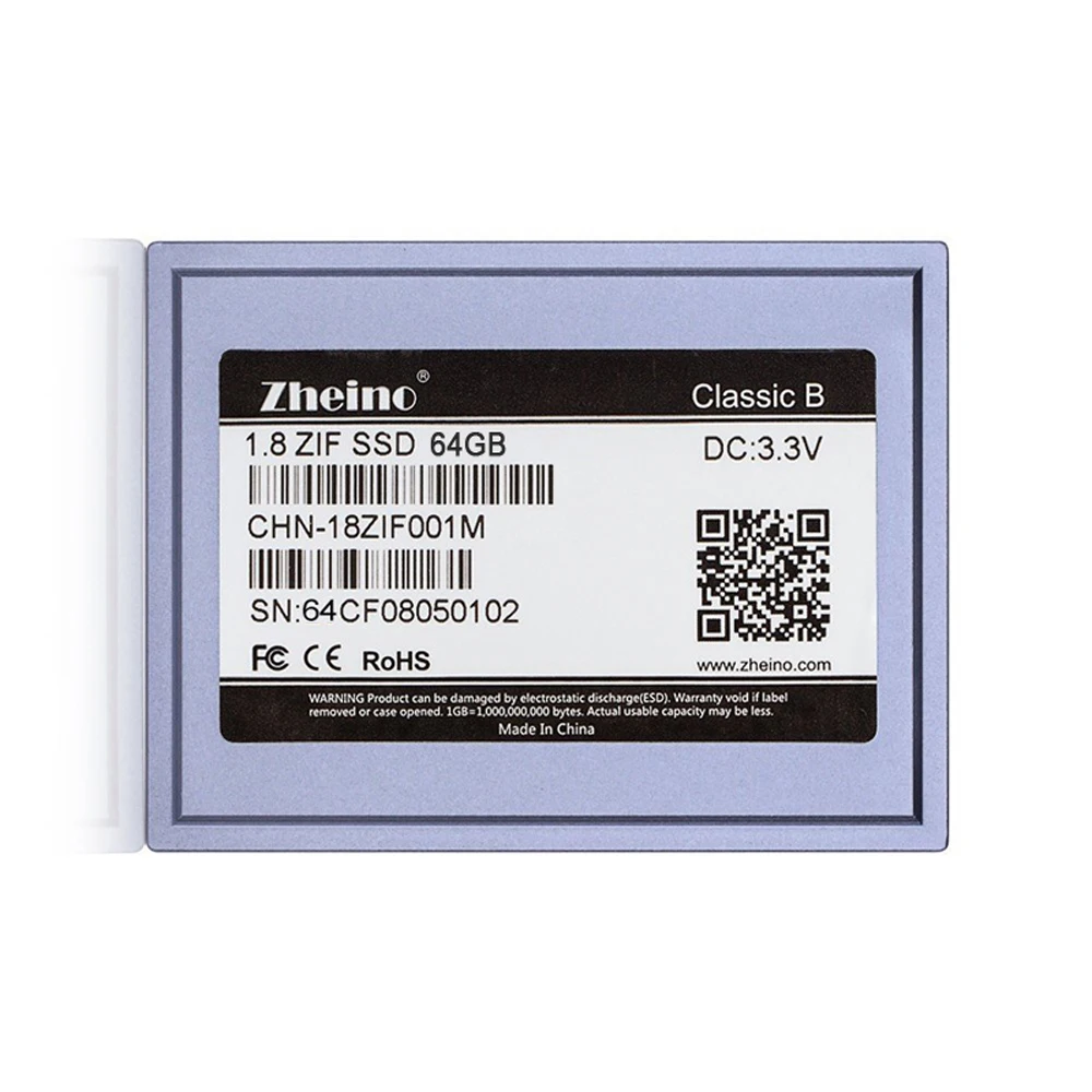 Zheino CE/ZIF SSD 64 ГБ MLC 1,8 дюймов твердотельные накопители для DELL D420 D430 hp1010tu