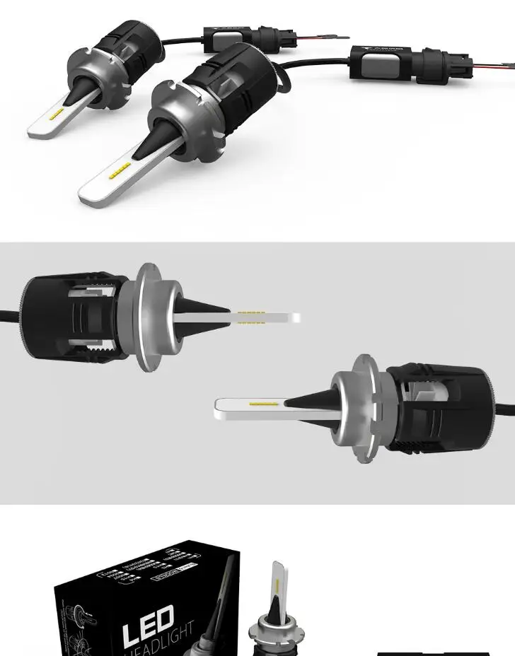 1 комплект Bullet D1S D2S D3S D4S B6 светодиодный фонарь 42 Вт 5200LM CSP Y11 чипы мини размер все в