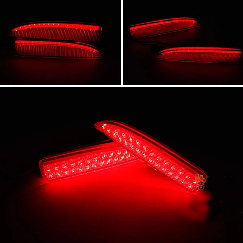 Gtinthebox 3D оптический красный объектив 90-SMD светодиодный задний бампер отражатели задние противотуманные тормозные задние фары лампы для 2004-2008 Mazda 3 седан/вагон