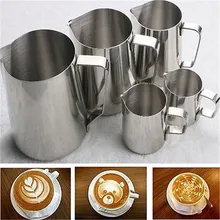 Кухня ремесло эспрессо 350 мл 600 мл 1000 мл Нержавеющая сталь Кофе вспенивания молока Latte Кувшин TR