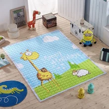 Детский коврик для ползания, складной, коврик для лазания, нескользящий, хлопок, утолщение