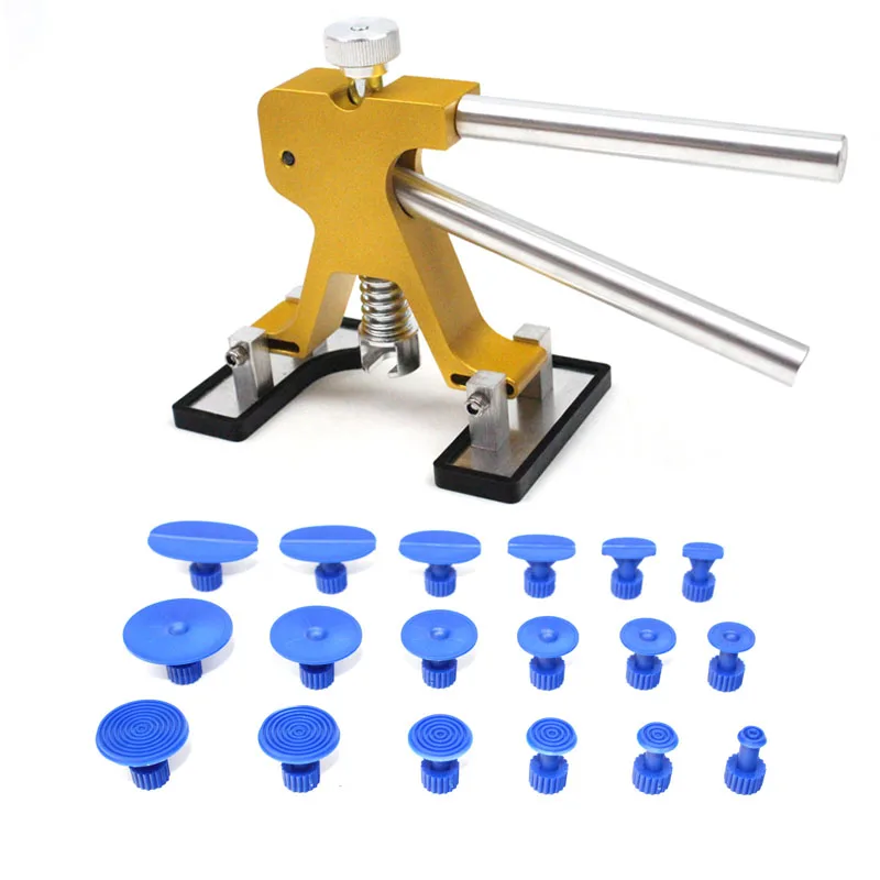 

Adjustable Dent Lifter With 18pcs Car Body Hail Glue Puller Tabs Paintless Removal Tools Dent Repair