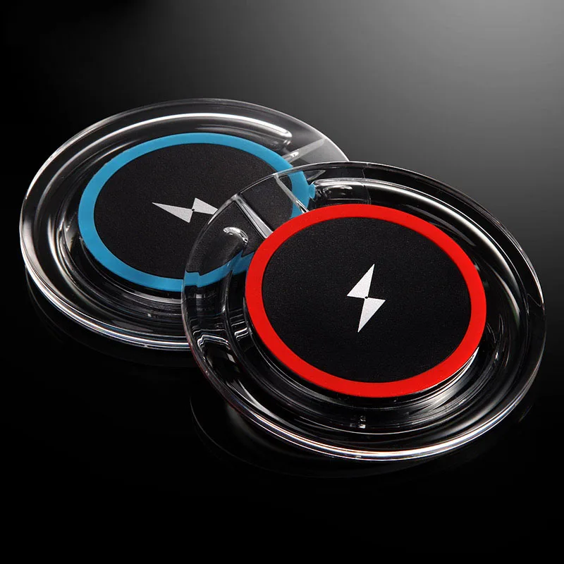 01Qi Wireless Charger Desktop phone charging Base Transparent USB Charging Pad