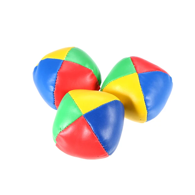3Pcs Juggling Balls Set Classic Bean Bag Juggle Magic Circus Beginner