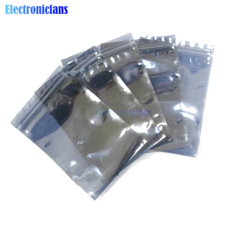10PCS X 8 Plastic Zip Lock Shielding Anti Static Bags Holders Packagings x12cm 