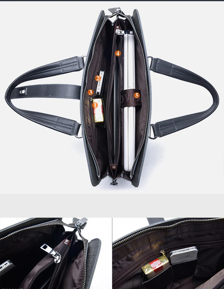 MIWIND Для мужчин кожа Портфели сумки Бизнес сумка для ноутбука Элитный бренд человек Офис сумка мужской сумки на плечо TYZ1337