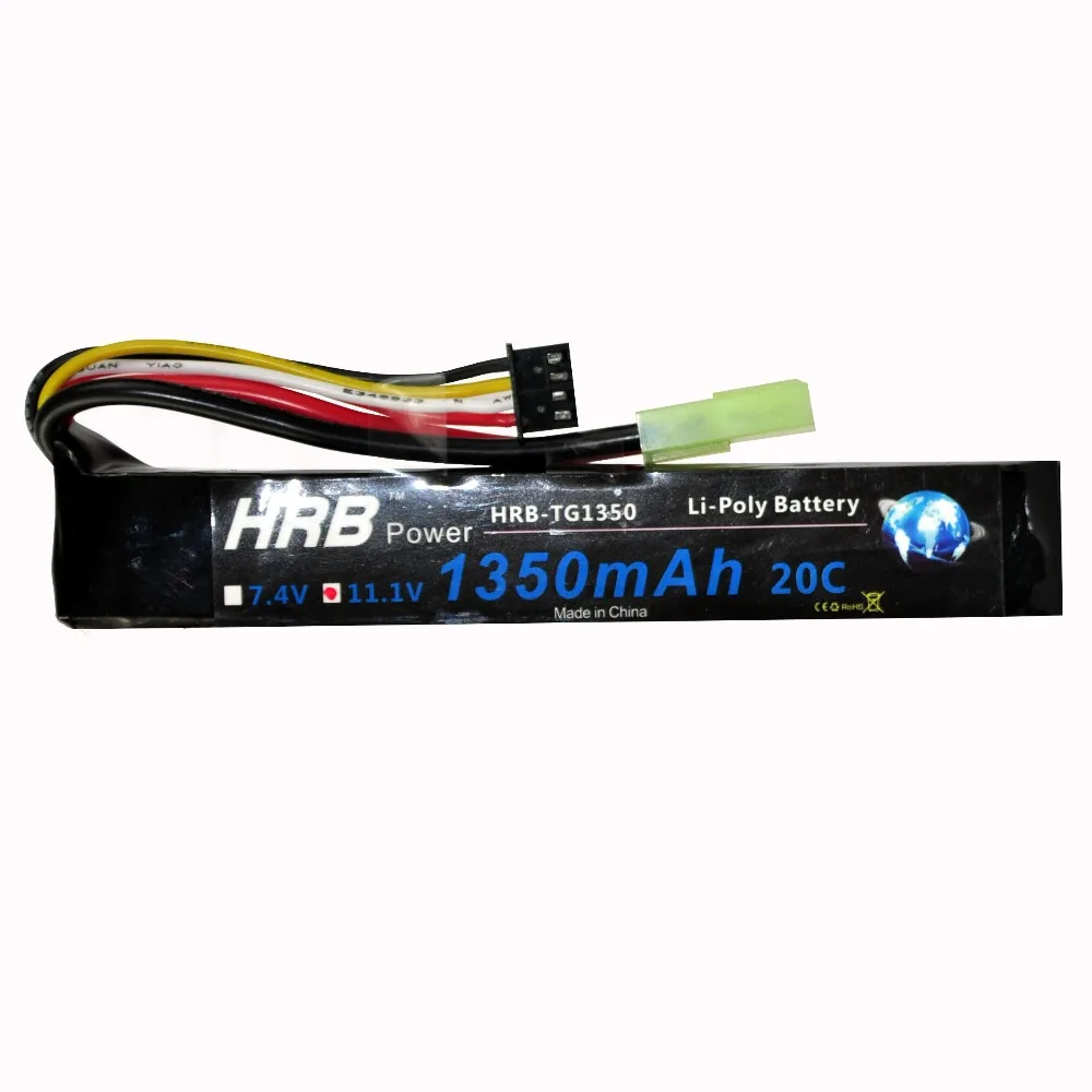 

HRB RC Battery 3S 11.1V 1350mah 20C Max 40C For Helicopter RC Gun model airsoft Li-polymer Battery