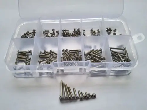 200 шт. стальные розетки M2 Torx T & TX с потайной плоской резьбой стандартный набор