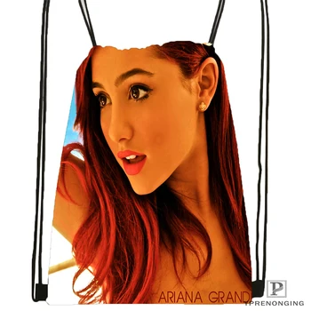 

Custom Ariana Grande Drawstring Backpack Bag Cute Daypack Kids Satchel (Black Back) 31x40cm#180531-03-05