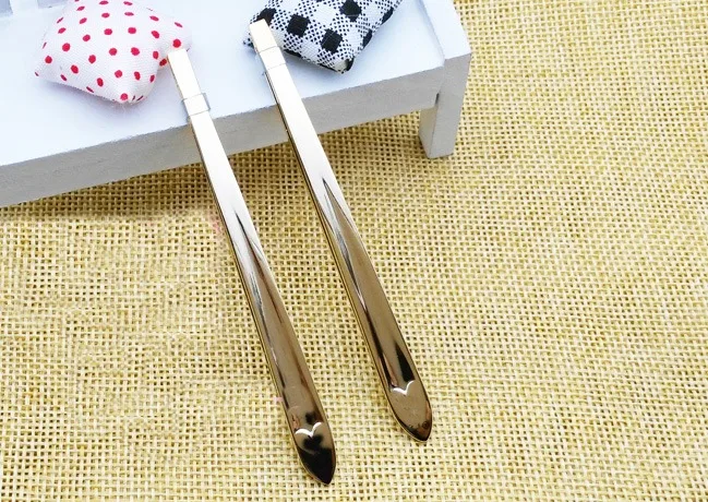 Eyebrows Tweezers 2pcs Flat Tip Eyebrow Tweezer Facial Makeup Tools Hair Remover False Eyelashes For Face Nose Beauty Tool