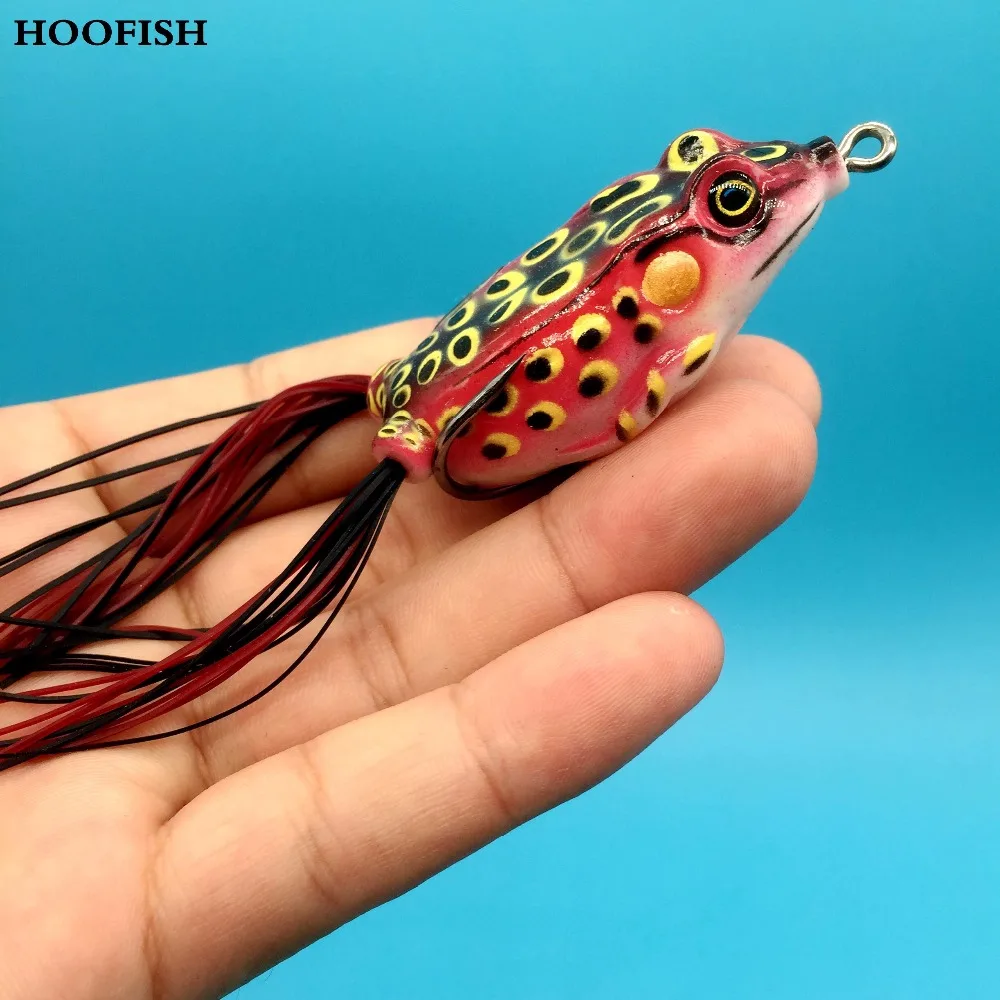 HOOFISH 5PCS soft tube bait japan plastic fishing lures frog lure
