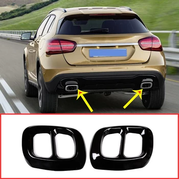 

Stainless Steel Exhaust Output Tail Cover Trim Accessories For Mercedes Benz GLA Class X156 Car For Infiniti Q30 QX30 2015-2019