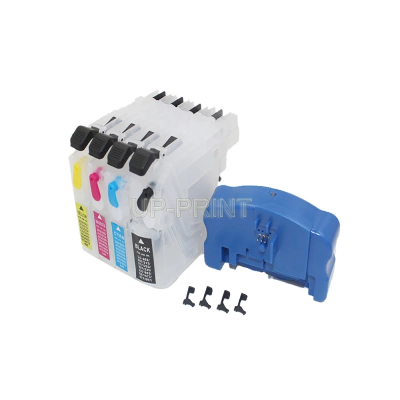 chip resetter+refillable ink cartridge for brother LC103 LC203 LC205