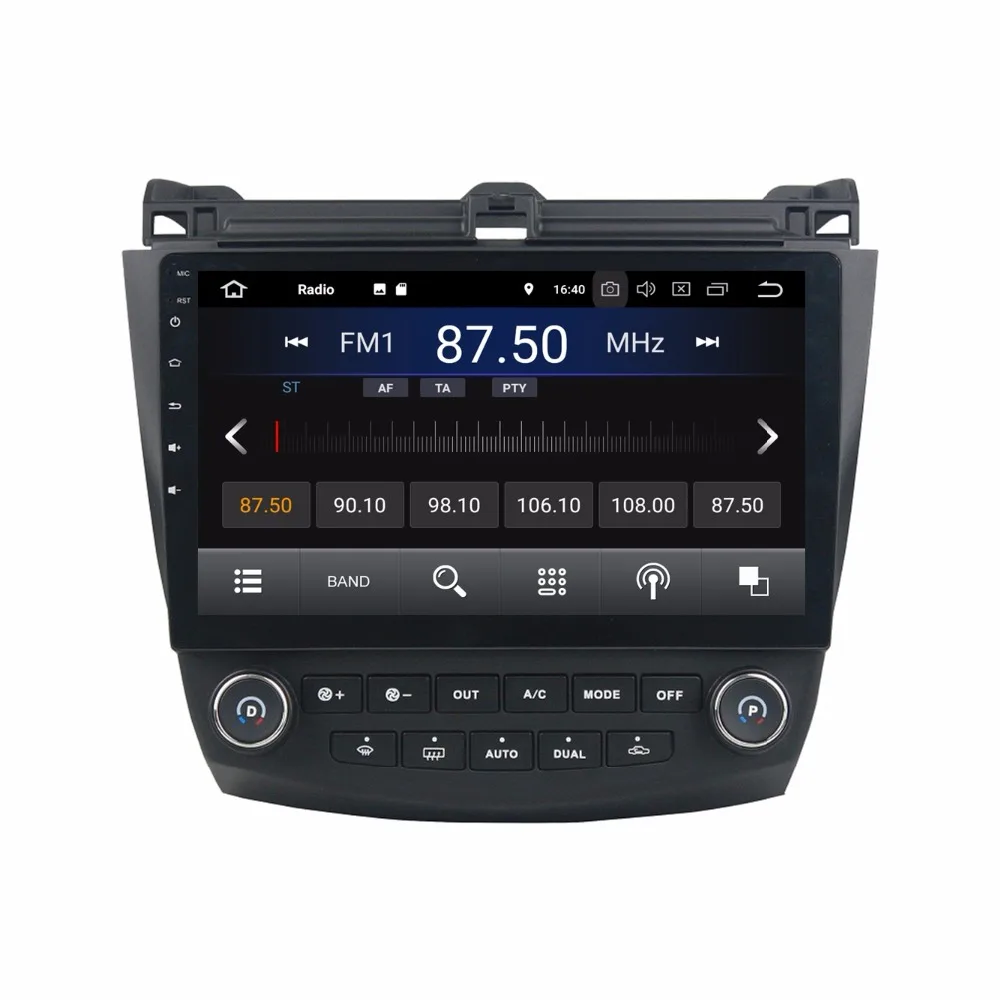 Sale 2GB RAM 16GB ROM 10.1" Android 8.1 Car Audio DVD Player for Honda ACCORD 7 2003-2007 GPS Radio Bluetooth WIFI USB Mirror-link 5