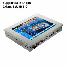 support intel core i5 i7 processor 3xUSB 3.0 2xLan 10.4 inch touch screen industrial panel PC