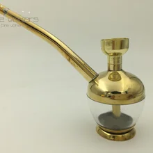 Мини трубка для курения кальяна металлический Бонг для курения латунь трубка нагиле дыма 3 шт./лот CT01