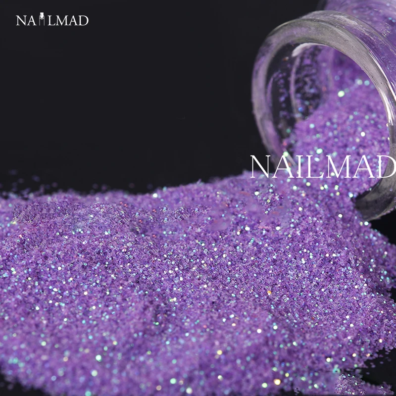 

0.3mm Shiny Purple Nail Glitter Nail Sequins Sparkle Shimmer Nail Paillettes Glitter Dust Powder Nail Art Decoration 3ml