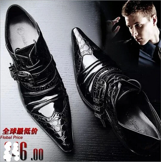 mens shoes with heels inside
