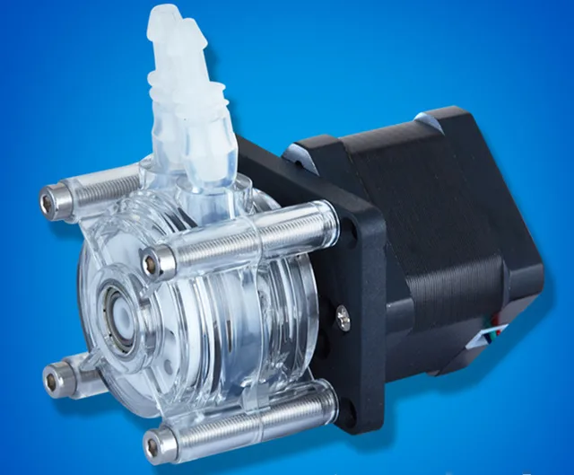 ขนาดใหญ่อัตราการไหล Stepping Motor peristaltic Dosing PUMP สำหรับ Aquarium Lab Analytical Water 1