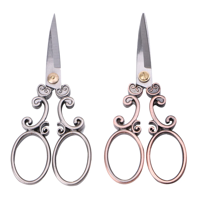 

Vintage Style Scissors Antique Cutter Cutting Embroidery Cross Stitch Sewing Tool Stainless Steel