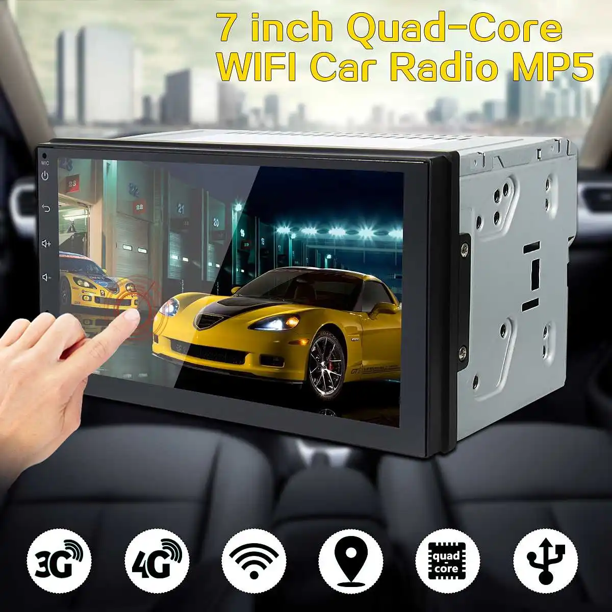 Excellent 7 Inch Android 6.0 Double 2Din Quad Core Car Radio Stereo MP5 Player GPS 3G 4G WiFi Car Multimedia Player Audio Player 4 Excellent 7 Inch Android 6.0 Double 2Din Quad Core Car Radio Stereo MP5 Player GPS 3G 4G WiFi Car Multimedia Player Audio Player 4