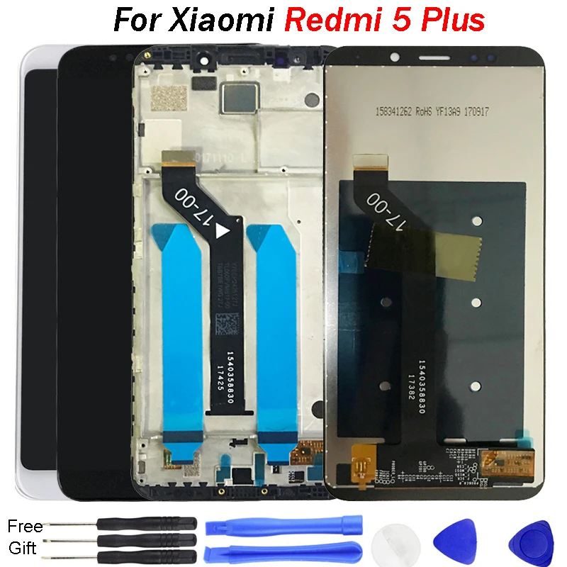 Для Xiaomi Redmi 5 Plus ЖК-дисплей сенсорный экран 99 &quotдигитайзер сборка запасные части