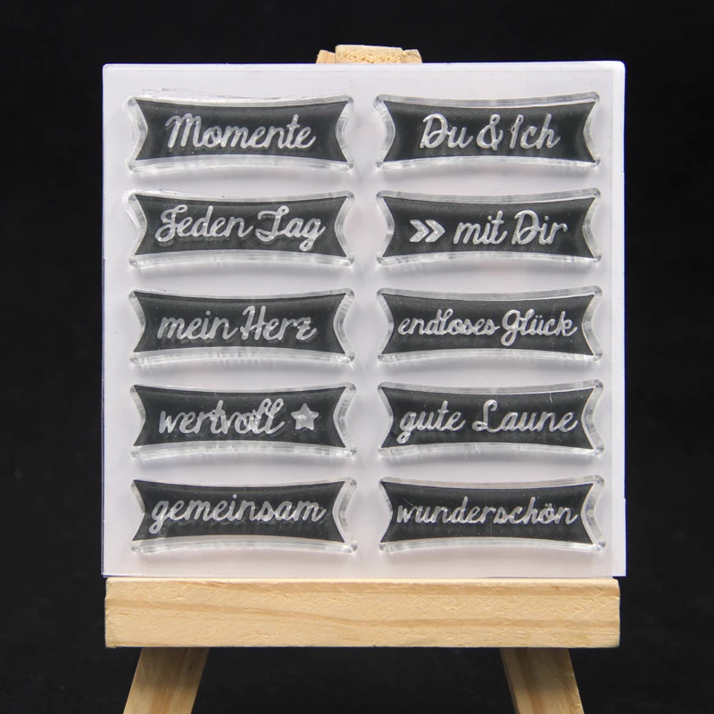 

VYUTXA German Clear Stamps Scrapbook Paper Craft Clear stamp scrapbooking