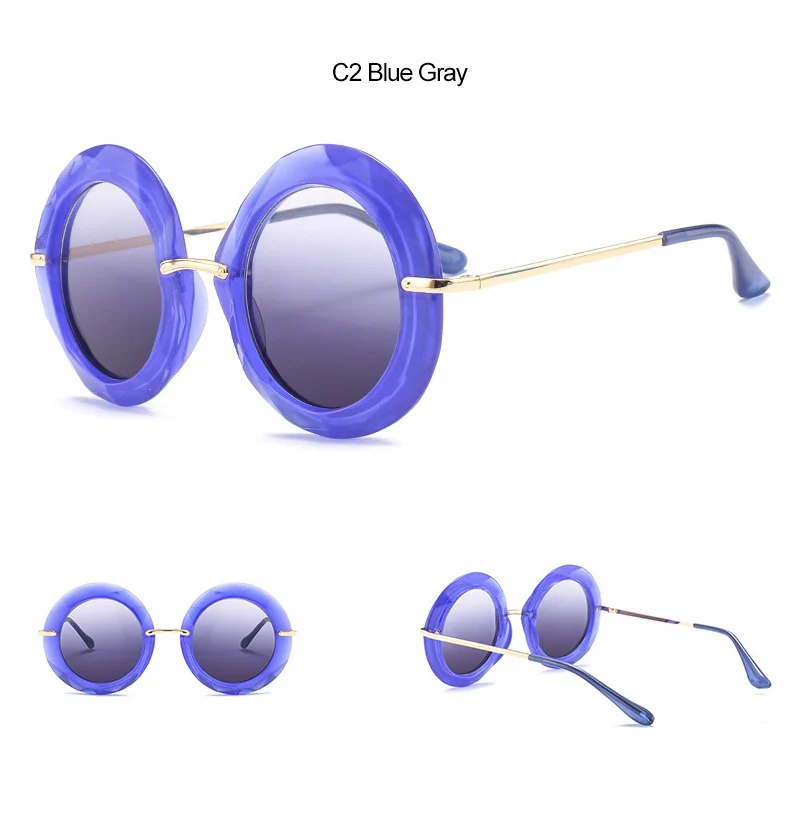 2018 New Retro Round Women Sunglasses  (10)