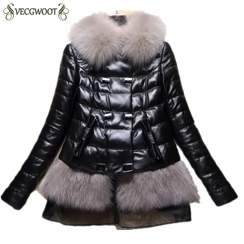 women's genuine leather parkas