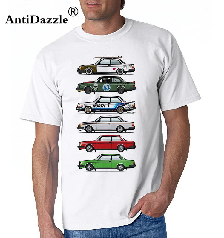Футболка Для мужчин volvo 242 coupe turbo молодежи 100% хлопок с короткими рукавами и
